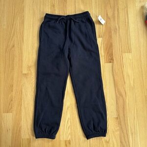 NWT GAP Kids Dark Blue Fleece Sweatpants, Sz M (8)
